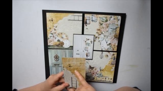 Recto et Verso de la 3ème page album scrapbooking Mintay