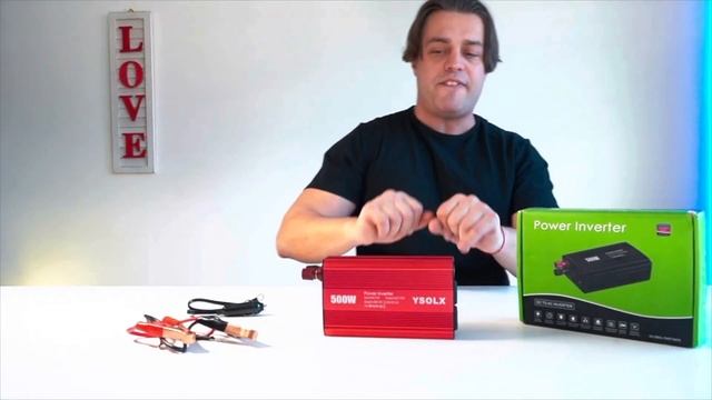 Power Inverter DC 12V to 110V AC Converter with 2 USB Ports and 2 AC
