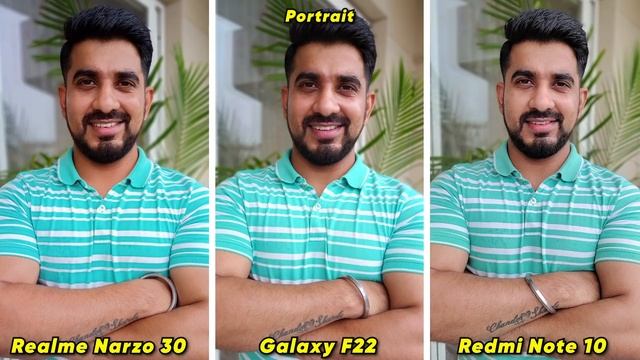 Samsung Galaxy F22 vs Redmi Note 10 vs Realme Narzo 30: Camera Comparison