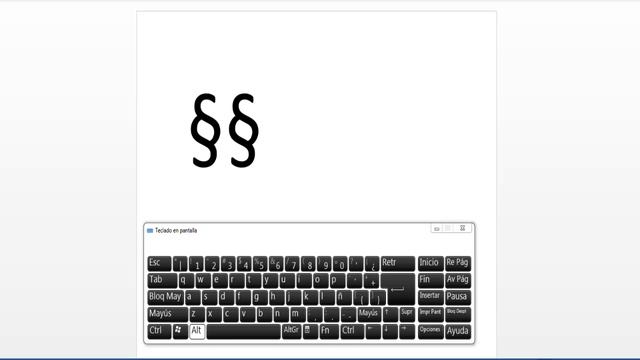 Como Hacer El Signo De Sección En Mi Teclado