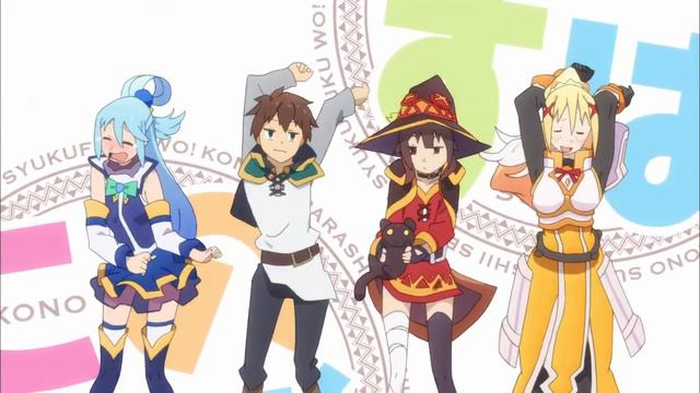 Что если совместить? Opening Kono Subarashii Sekai ni Shukufuku wo! + Группа вместе - Свежий ветер