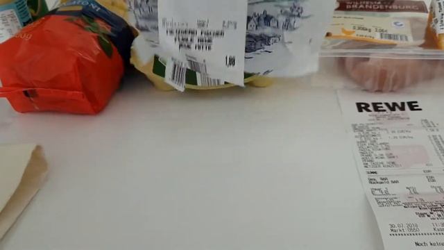 Супермаркет в Германии (Бавария) - что можно купить на 17 евро (2018 год)