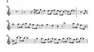 Raindrops Keep Falling On My Head Flute Violin Sheet Music Backing Track Play Along Partitura