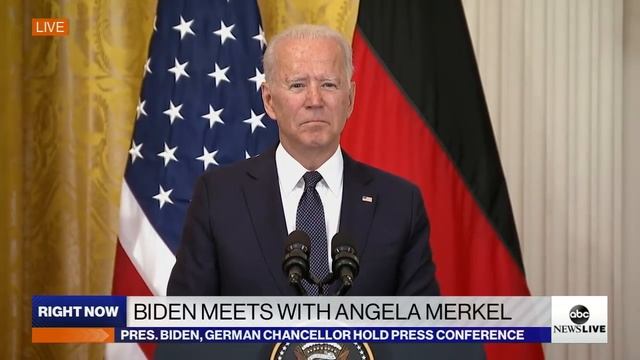 President Biden meets with German Chancellor Angela Merkel