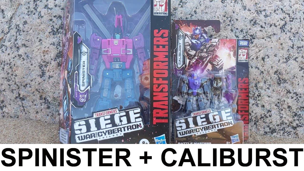 Трансформеры Spinister + Caliburst / SIEGE