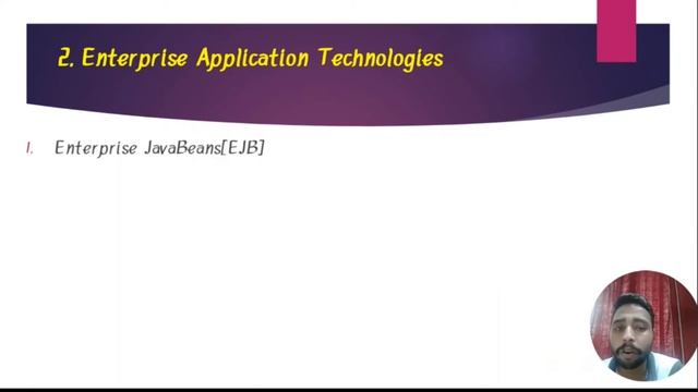 Java EE Technologies in Enterprise Java Chapter 1 Lecture 5 unit 1