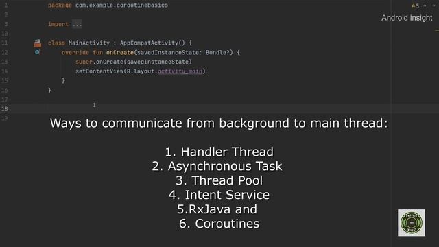 Thread Communication - What are all the ways to communicate from background to main thread | Part 3