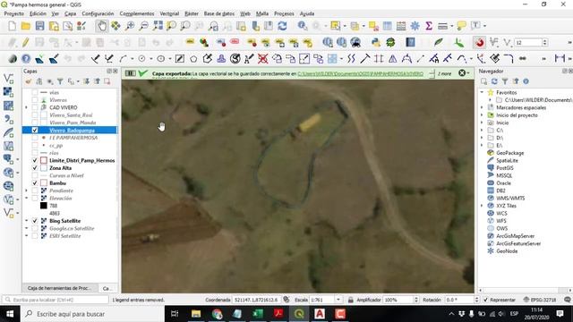 Pasar las capas vectoriales de QGIS a AUTOCAD