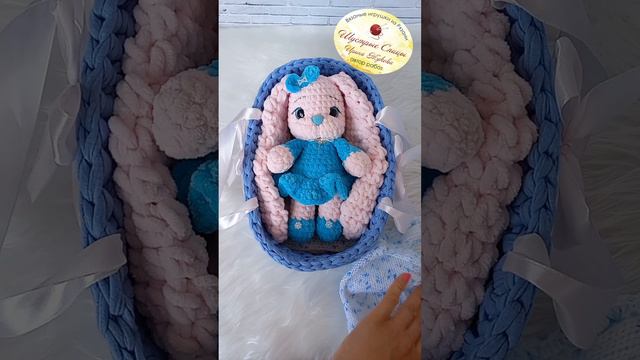 Люлька для игрушек синяя 💙
📏Размер дна - 15*25 см
🧶Пряжа - трикотажная
Дно - фанера на из берёзы