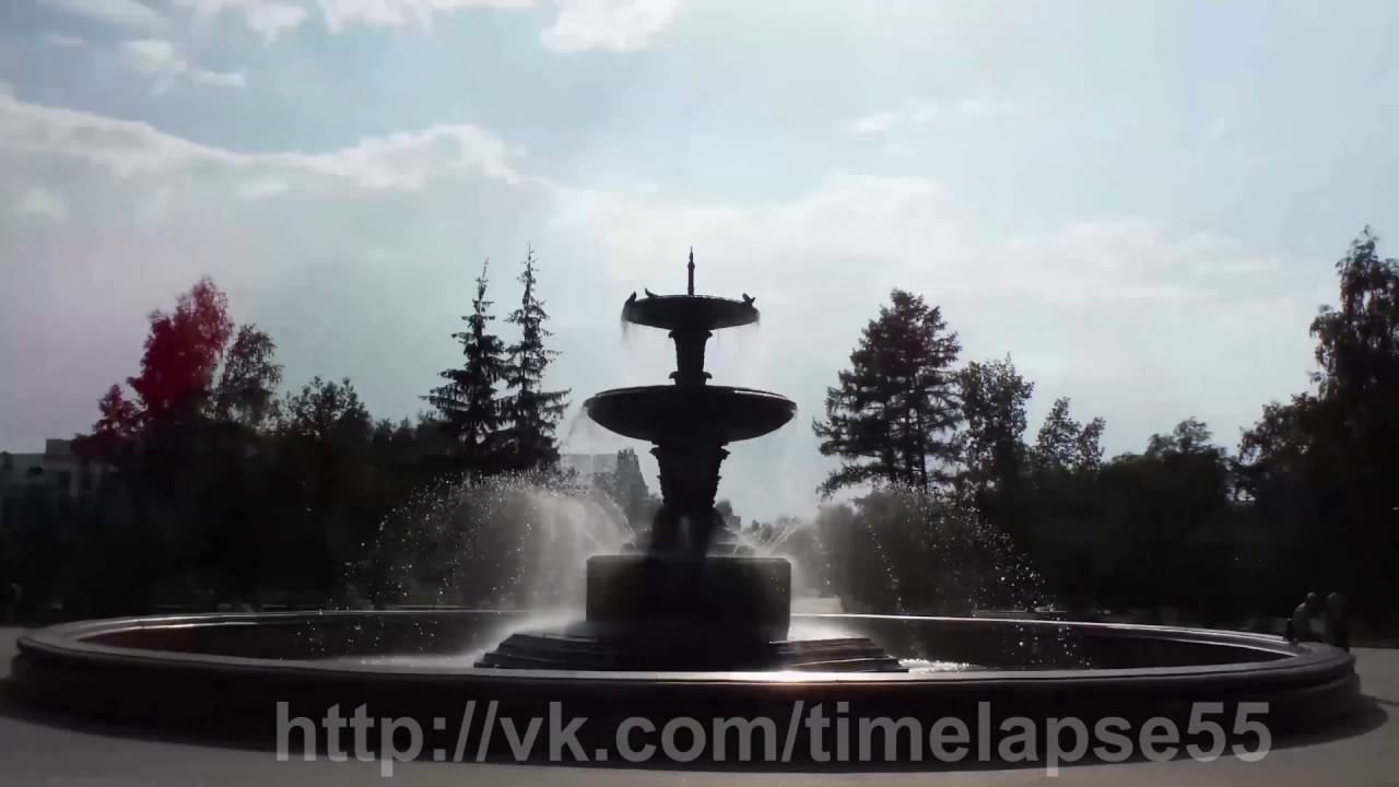 http://vk.com/timelapse55 фонтан в сквере им. Дзержинского напротив мэрии в Омске timelapse