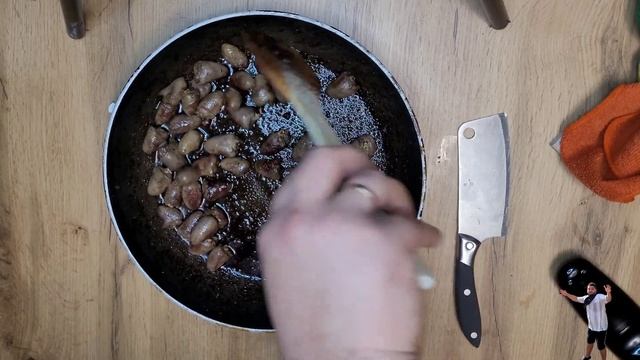 очень вкусные куриные сердечки