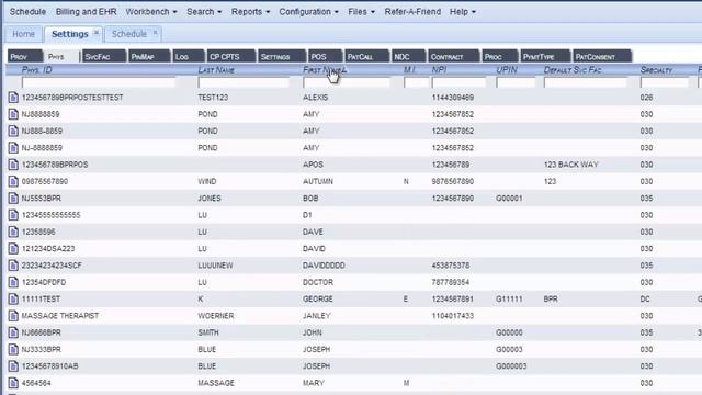 Medical Billing and Practice Management Software | Schedule Configuration Office Tab