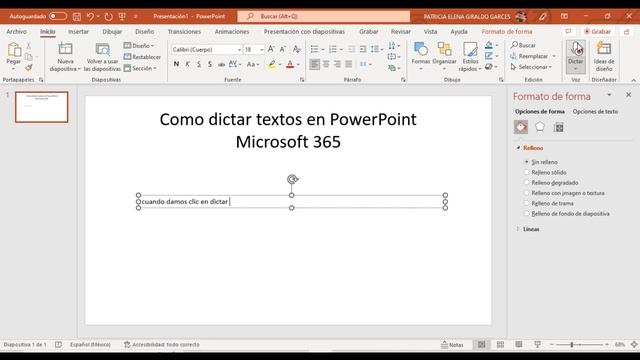 ?Como Dictarle A Power Point (Dictado Por La Voz) Dictar Para Que PowerPoint Escriba Automaticament