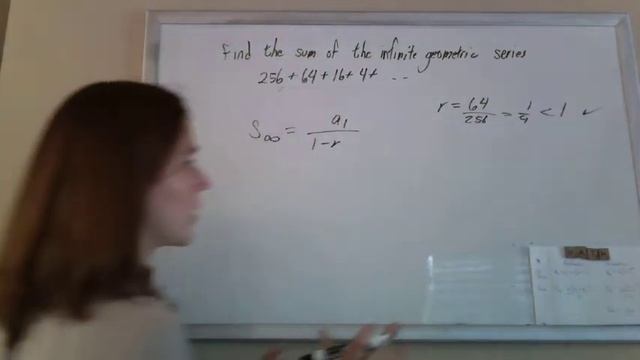 Find the sum of an infinite geometric series
