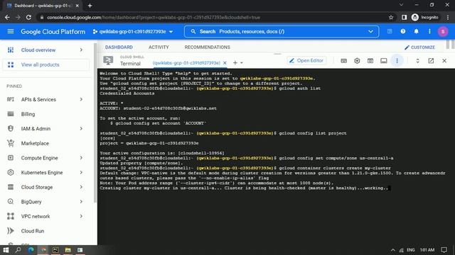 Kubernetes Engine: Qwik Start #gcloud #googlecloud