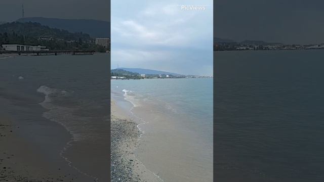 Погода в Абхазии. Сухум пляж Мокко 23 мая 2024. Обстановка на пляже море и погода сейчас