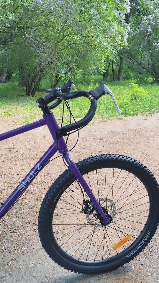 Горный велосипед с рулем бараном Shulz Boys Don't Cry (2024) | Drop bar MTB в фиолетовом цвете