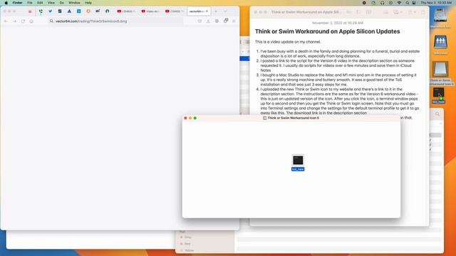 Think or Swim Workaround on Apple Silicon Icon Update and Channel Update