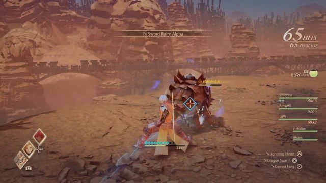 Tales of Arise Alphen combo test