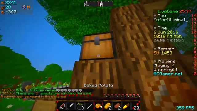 Minecraft | MCSG | 008 | Потеря Платины. Лето. Будущие Экзамены.