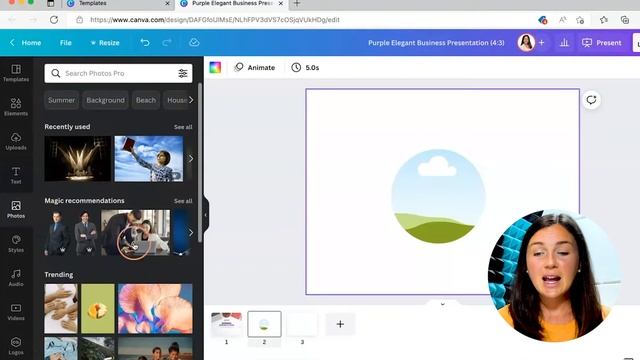Canva: How to Use Frames to Shape or Resize a Photo - Put Photo in Frame - Quick Tutorial