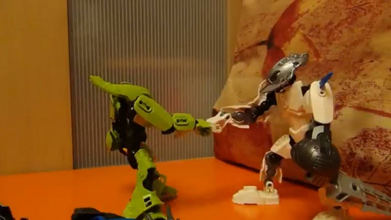 Bionicle stop motion test_1 VonNebulaUltimate