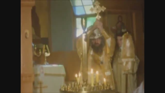 Благословение святителя Иоанна Шанхайского заснятое на видео