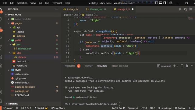Dark Mode In Next.js App - Global Components