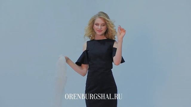 Палантин "Ландыш серебристый" от компании "ОренбургШаль"