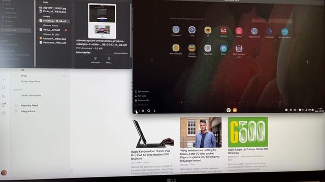 Samsung DeX no MacBook com o Galaxy S21 Ultra