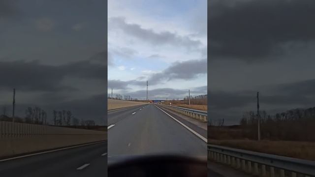 Timelapse. Трасса порт Усть-Луга выход на Таллинское шоссе возле д.Ополье