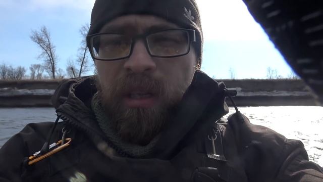 Ветреное открытие водного сезона 2019 / Зимний сплав на байдарке / Байдарка Вега 2, Варвар 380