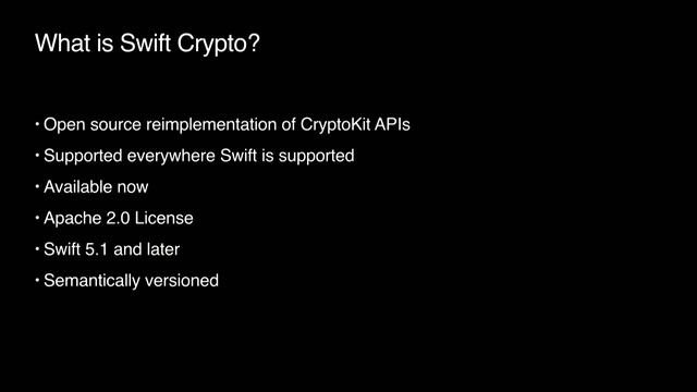 Cryptography in Swift