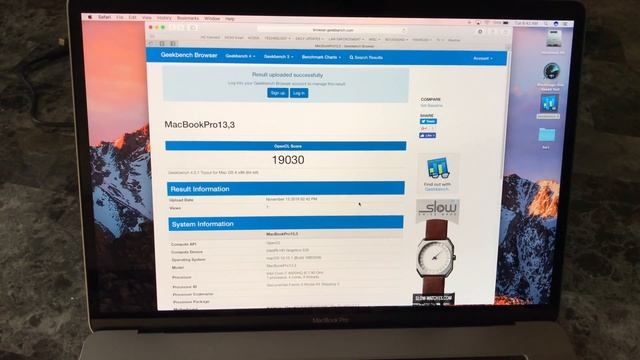 2016 MacBook Pro 15" Graphics Speed Test