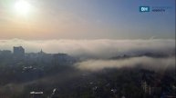 Ранним утром Воронеж укутал густой туман