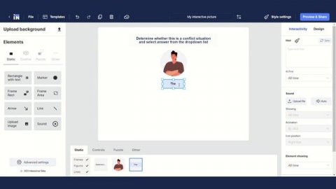 Как сделать интерактивное задание в Интераткивере?