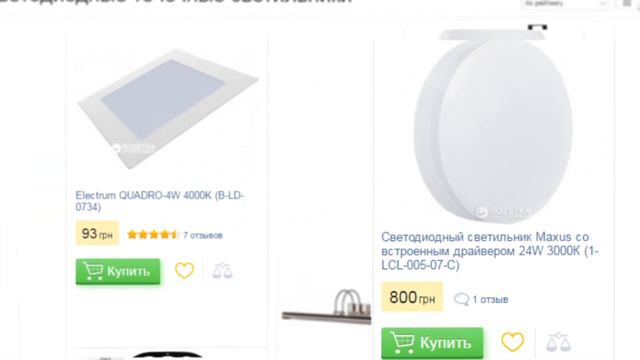 Светодиодные точечные светильники на Rozetka.UA