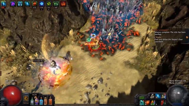Path of Exile 2.4 Inquisitor Lacerate obligatory Gorge run