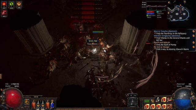 Path of Exile - Expedition - No Commentary - Max Block Shield Crush Gladiator - PC Leveling - 16