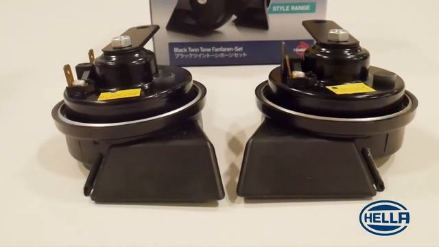 SUARA KLAKSON HELLA BLACK TWIN TONE