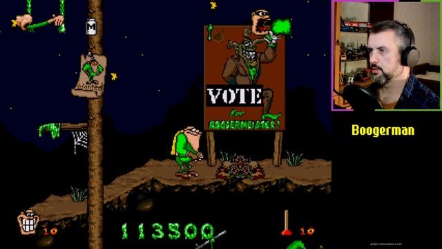 Полёт на пердёжной тяге - не миф! Герой которого мы заслужили! Boogerman - SEGA - от 9.10.2022г.