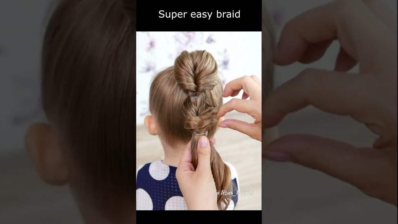 Super easy braid for school!