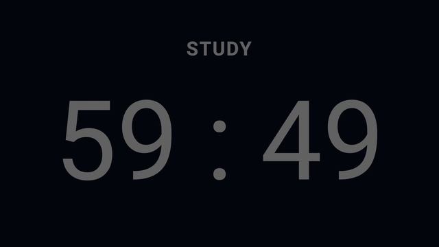 60 / 5  Pomodoro Timer - 4 hours study || No music - Study for dreams - Deep focus - Study timer