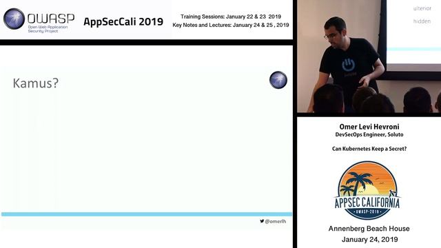 AppSecCali 2019 - Can Kubernetes Keep a Secret? - Omer Levi Hevroni