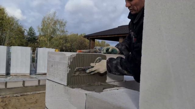 Кладка газобетонных блоков