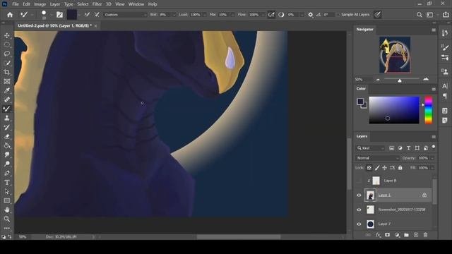 Eclipse | Wings Of Fire Fanart | Photoshop Speedpaint