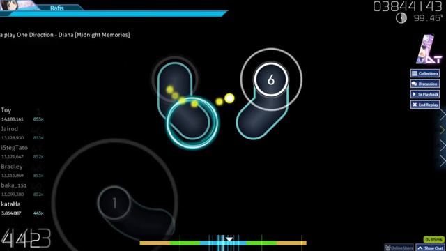 osu! | kataHa | Diana - One Direction (Midnight Memories) + DT 99.57% FC {329 pp}