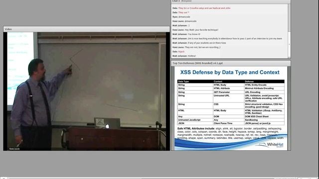 Jim Manico presenting at OWASP Long Island