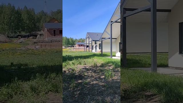 Обзор участка дом Шале п. Гармония