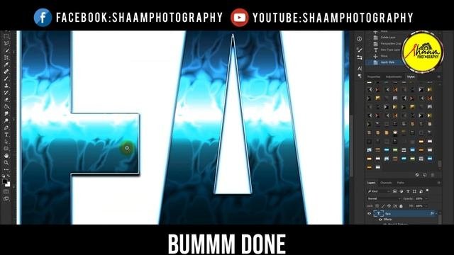 3D Text In Photoshop Just In One Click   Photoshop Tutorials Urdu Hindi